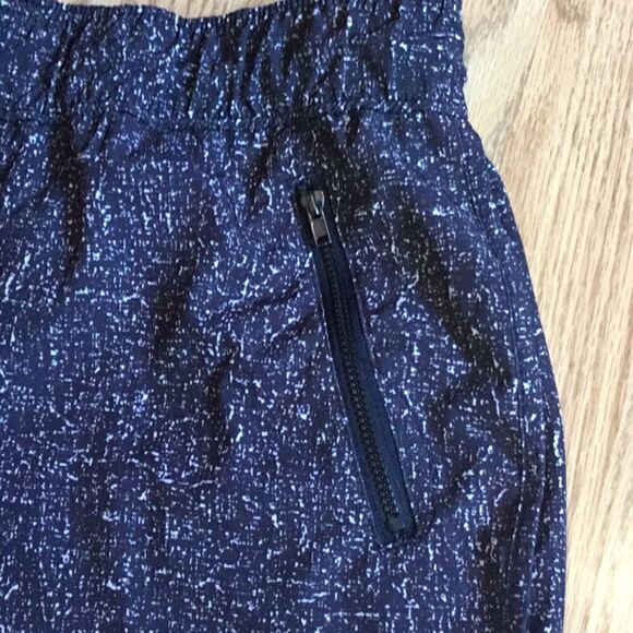 2 pair athletic shorts, both size medium, 1 blue, 1 black & white - Picture 7 of 12